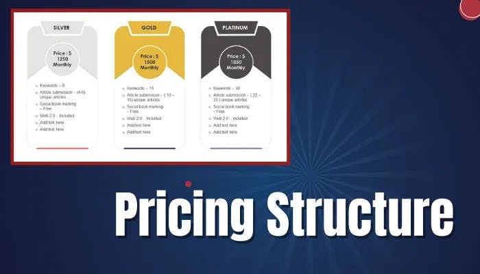 Starting An SEO Business - Pricing Structure