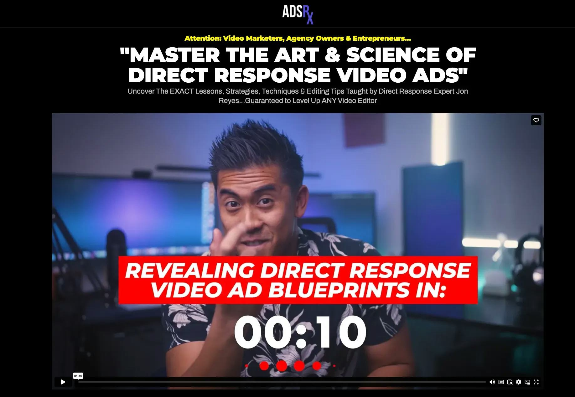 AdsRx Review (Updated [year]): Is Jon Reyes The Best Video Editing Guru For Ads?