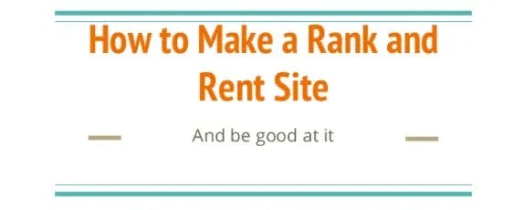 Build A Rank And Rent Website
