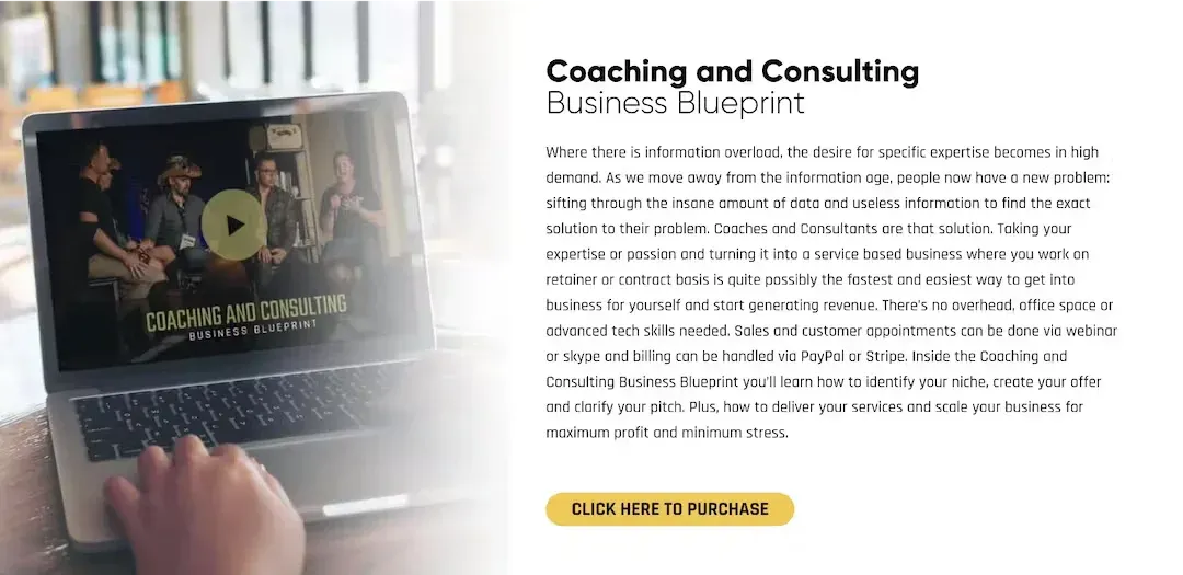 Coaching And Consulting Blueprint Legendary Marketer