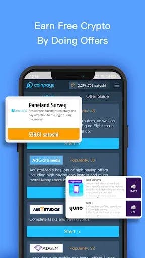 Coinpayu mobile app paid platform