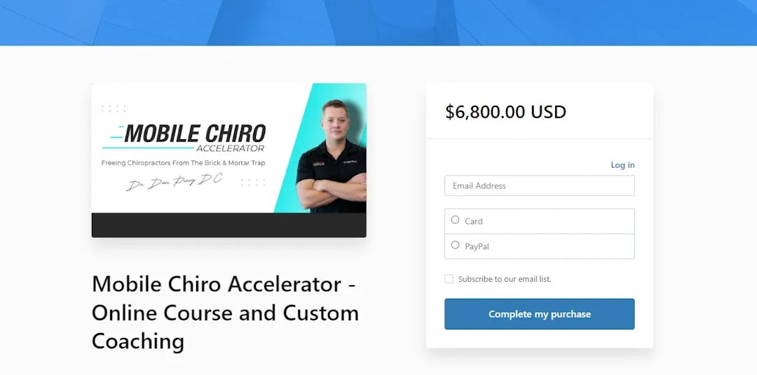 Cost Evaluation Of Mobile Chiro Accelerator