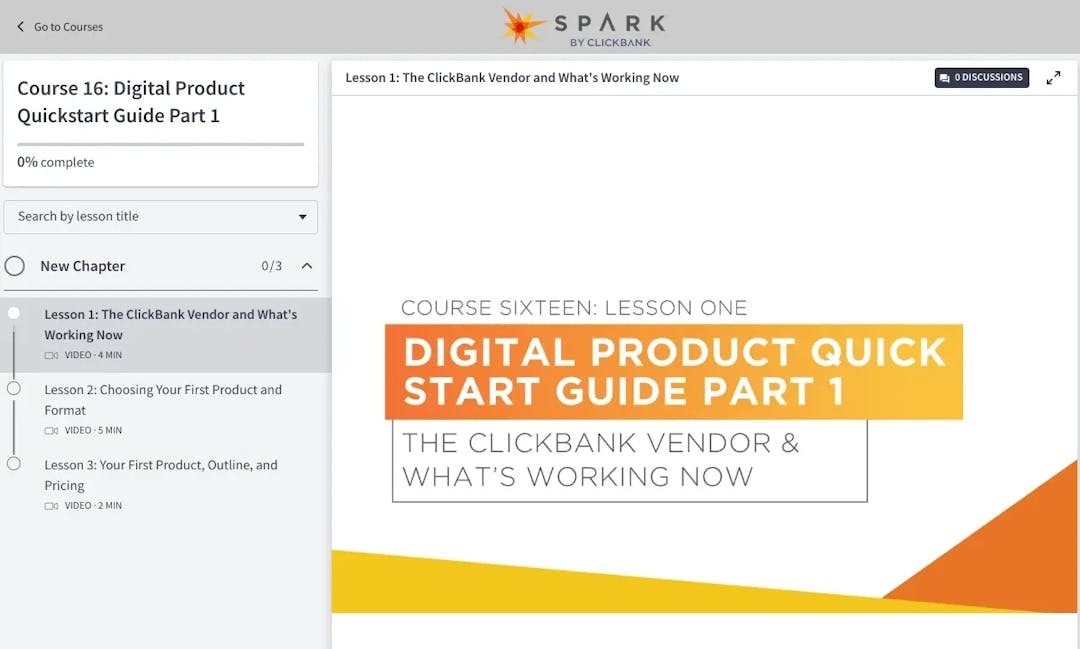 spark by clickbank Course 16