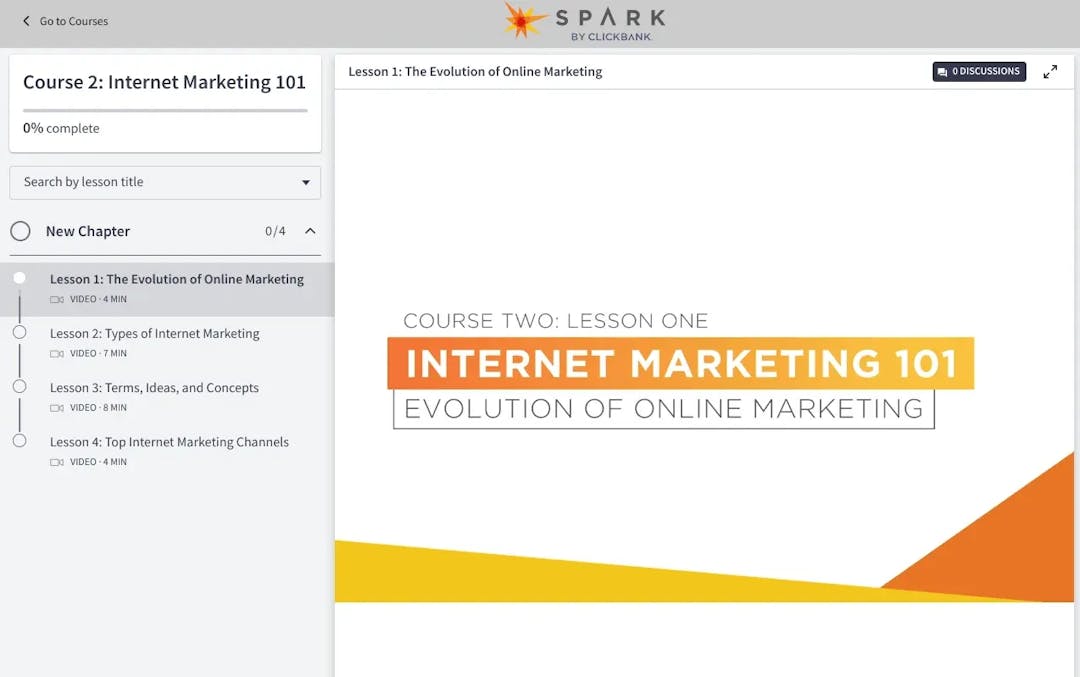 spark by clickbank course Course 2