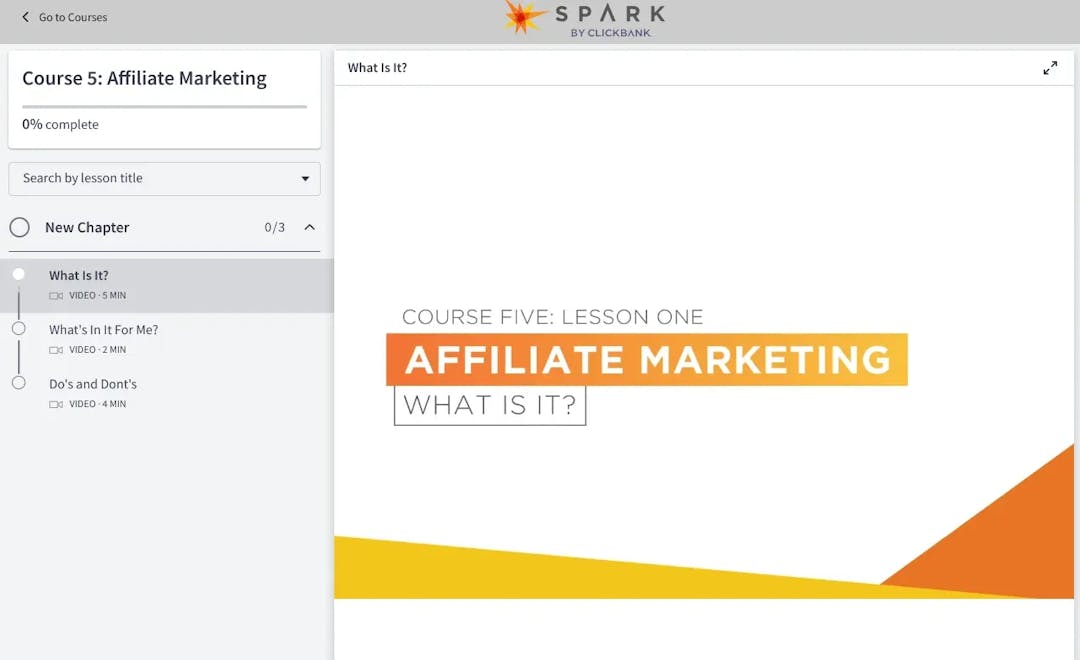 spark by clickbank Course 5