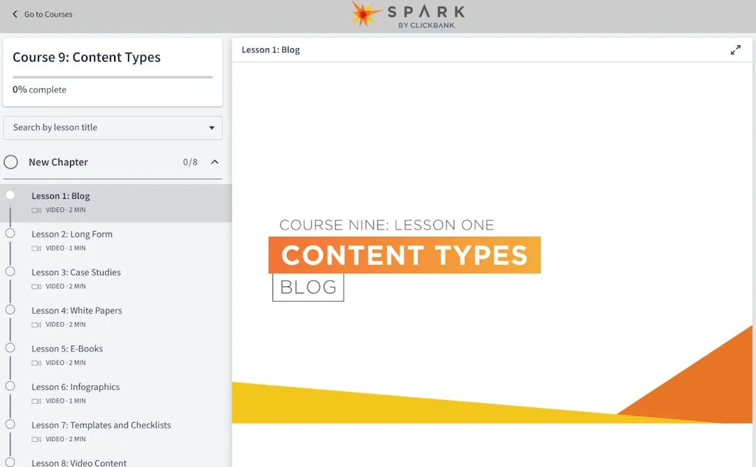 spark by clickbank Course 9