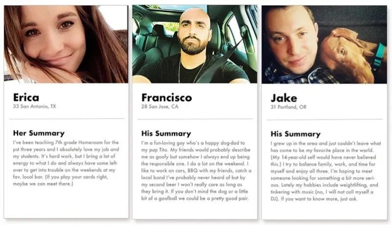 Different Bios Amazing women and guys