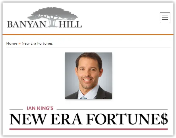 Editor of Banyan Hill Publishing Strategic Fortunes New Era Fortunes and Next Wave Crypto Fortunes