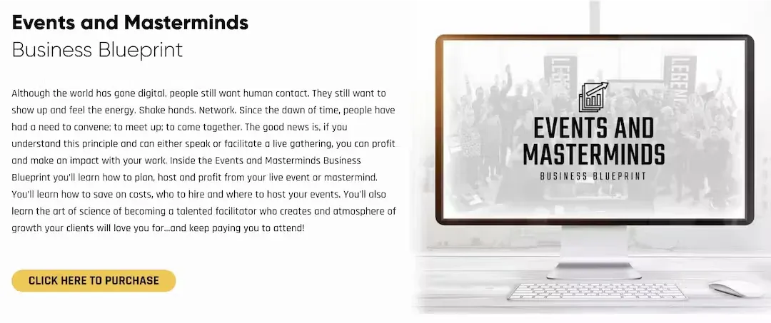 Events And Mastermind Business Blueprint Legendary Marketer