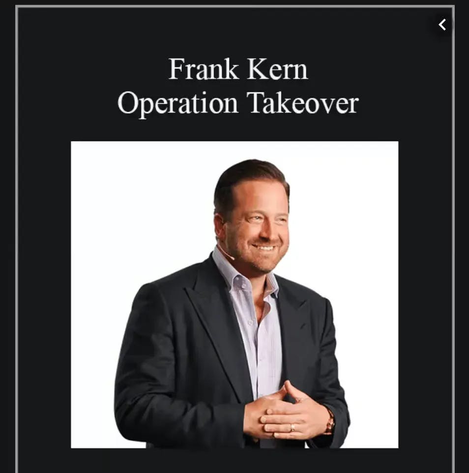 Frank Kern Operation Takeover Download Course