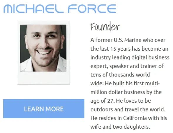 How was CEO Michael Force to their former employee 