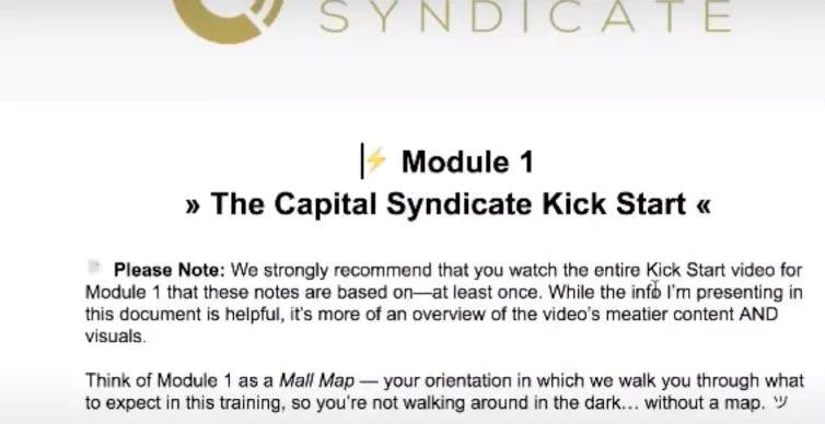 Is Capital Syndicate Legit