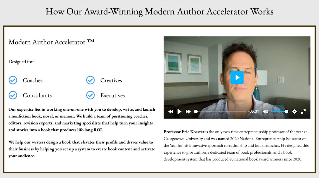 Modern Author Accelerator Overview