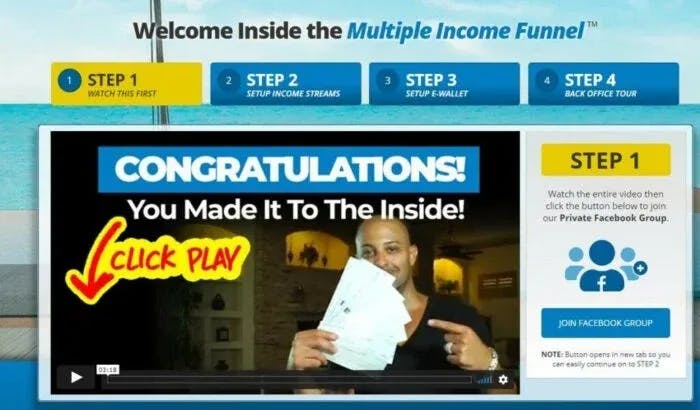 Multiple Income Funnel Inside The Website