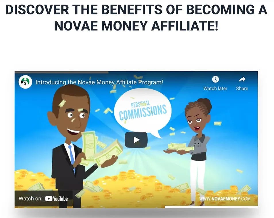 Novae Money Affiliate Program