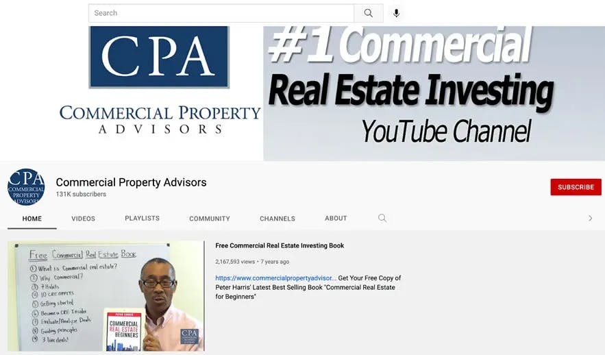 Peter Harris made video on Commercial Real Estate Investing for Beginners
