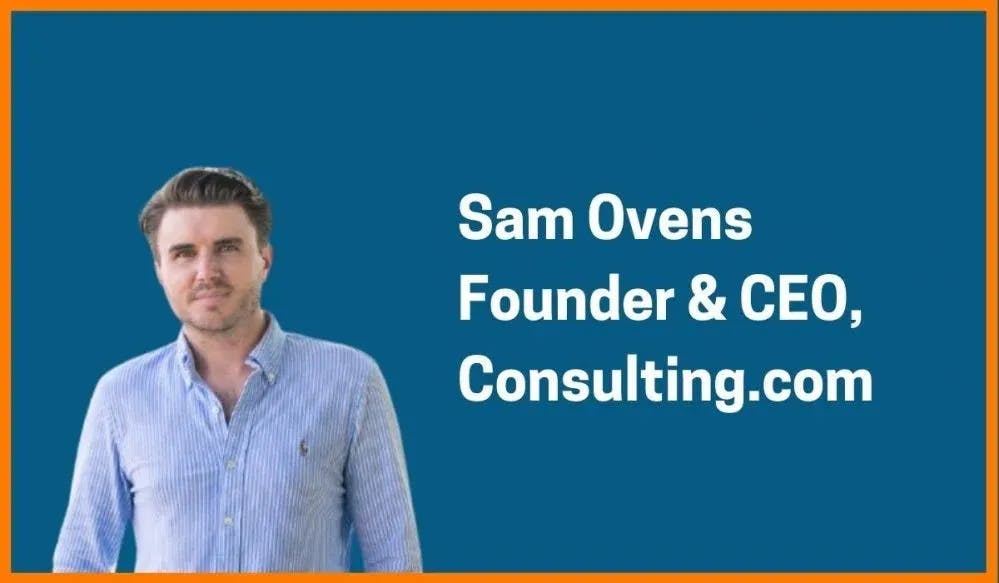 Sam Ovens CEO of Consulting Founder of SnapInspect