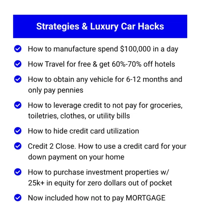 Strategies And Luxury Car Hacks Recession Proof Xtreme