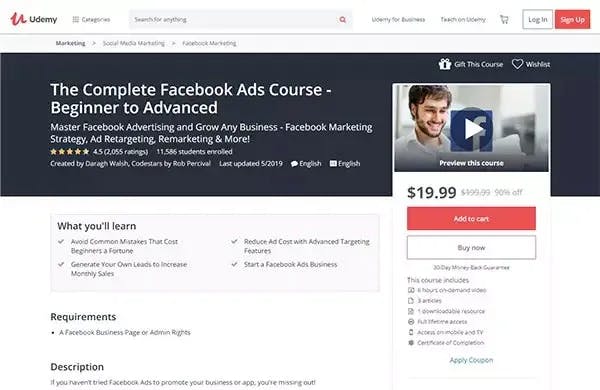 The Complete Facebook Ads Training Udemy