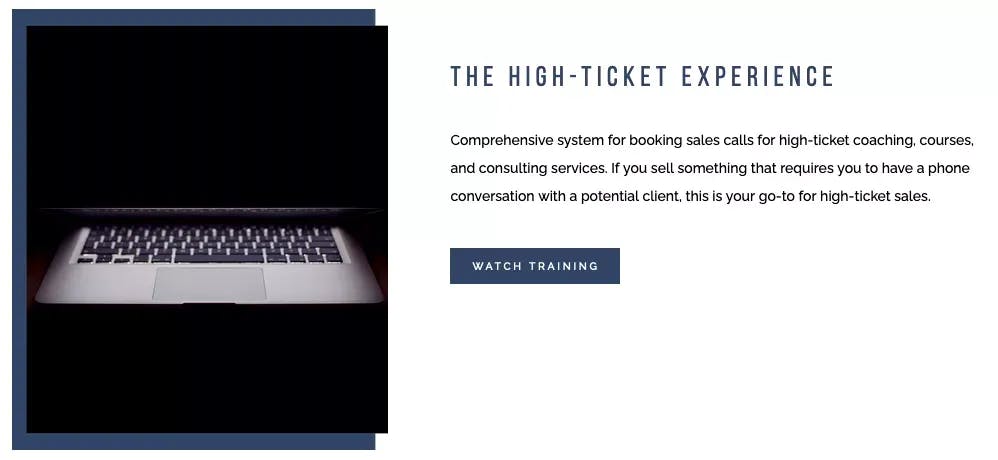 The High-Ticket Experience