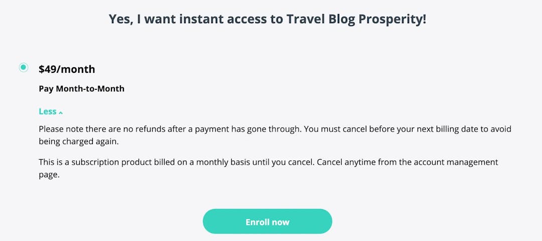 Travel Blog Prosperity Cost