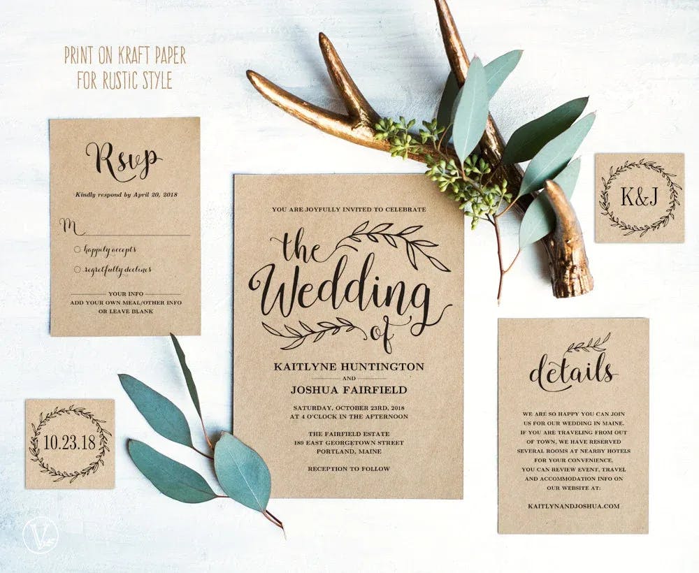 Wedding Invitations Digital Products To Sell On Etsy