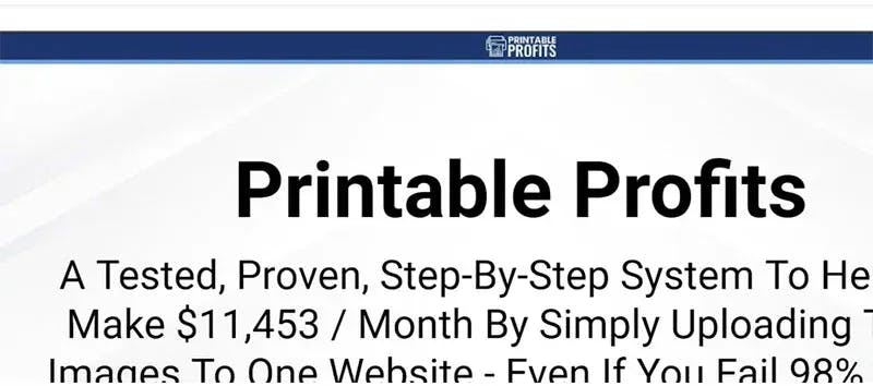What Is Printable Profits