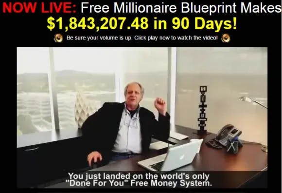 millionaires blueprint system scam
