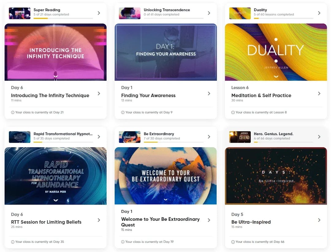 mindvalley courses and modules