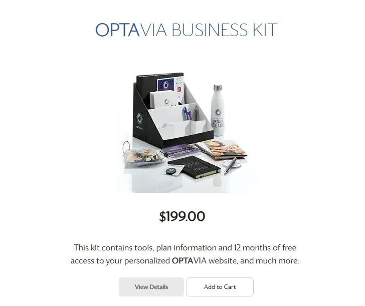 optavia business kit