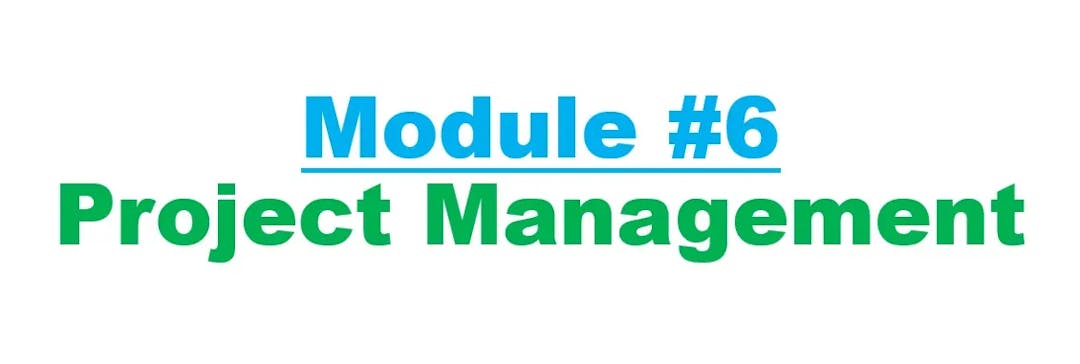 Module 6 Project Management