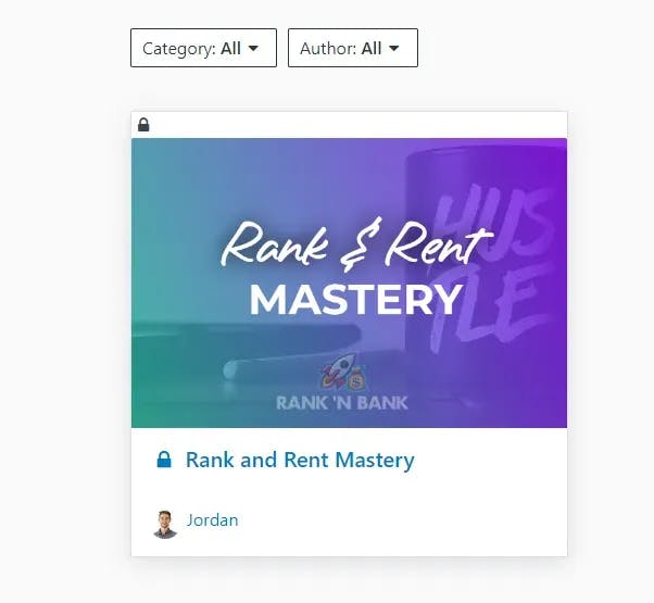 rank and rent mastery modules