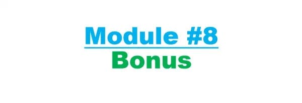 Module 8 Bonus