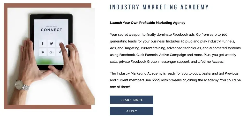 The Industry Marketing Academy